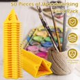 thumbnail image 2 of PEACNNG 50Pcs Pyramid Painting Stands Plastic Mini Cone Paint Stands Reusable Painting Triangle Stands Set High Strength Canvas Support Stands for Canvas Cabinet Doors Furniture, 2 of 8
