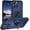 Blue, variant on MYKOMI Compatible with Apple iPhone 16E Case SE 4 Phone Cover with Finger Ring Holder Kickstand Military Grade Shockproof Heavy Duty Protective Cover for iPhone 16e / SE 2025