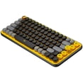 thumbnail image 3 of Teclado Inalambrico Logitech POP Keys Mecanico Bluetooth USB amarillo, 3 of 5