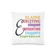thumbnail image 1 of BOSDECO E Letter Fantastic Words Wonderful Name Zippered Throw Pillow Cover Cushion Case 20x20 inches Two Sides Printing, 1 of 1