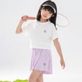thumbnail image 4 of Bainana Sportwear Set For Big Girls Cartoon Print Short Sleeve Crew Neck Tops And Skirt Shorts Set Loose Casual Teen Youth Girls School Fitness Training Sport Wear Size 16-17 Years Dark Gray, 4 of 4