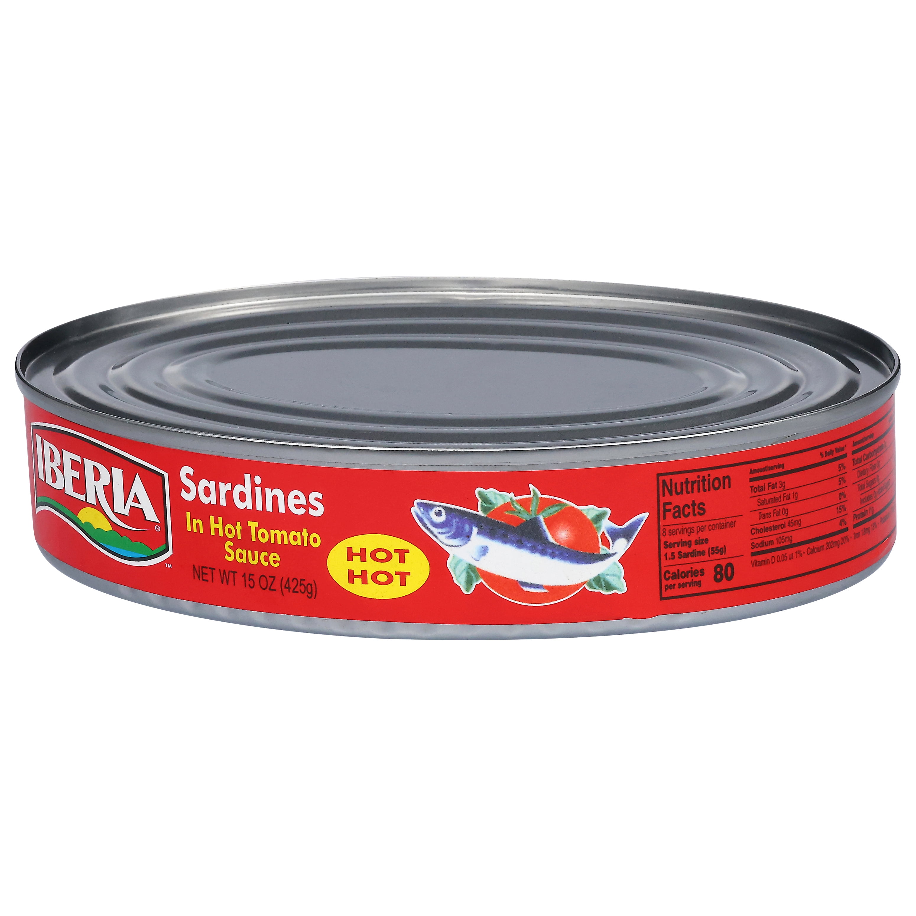 Iberia Hot Hot Sardines in Hot Tomato Sauce, 15 oz