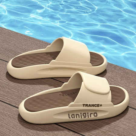 Summer Fashion Slippers Indoor Casual Soft Soled Flip Flops Bathroom Non Slip Flat Sandals Outdoor Men Beach Slides Shoes TUOXIE
