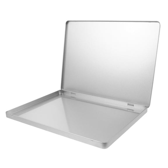 UPOUART Portable Iron File Organizer Box for Home Office Document and Photo Storage, Compact 11.5 x 8.5 x 4.5 Inches