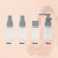 thumbnail image 2 of Unique Bargains 5 Pcs Travel Size Toiletries Bottles Containers Leakproof Squeezable Refillable Travel Bottles Set Gray, 2 of 5