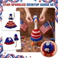 thumbnail image 2 of 7 Inch Desk Goose Outfits, Independence Day Themed Felt Costume, Cute Dress Up Accessory For Magnetic Desktop Goose Statue Decor (A#), 2 of 7
