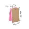 thumbnail image 2 of Unique Bargains 3.5' x 2' Blank Flash Cards with Rings Study Cards Index Cards Note Card Pre Hole Punched, Pink 300 Pack, 2 of 5