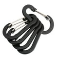 thumbnail image 2 of Justharion 5x Large Carabiner Clips With High Tensile Strength Durable And Functional Easy To Climbing Button black, 2 of 6