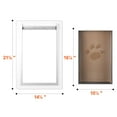 thumbnail image 6 of KFFKFF Pet Door for Wall with Lock 14.25" x 21.1" Metallic Structure with Secure Lock and Triple-Flap Design, Climate-Resistant Canine Entrance, Simple to Set Up in Indoor or Outdoor Walls, 6 of 9