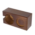 thumbnail image 1 of Coffee Tamper Holder, Durable 2 Holes Coffee Distributor Storage Rack  For Cafe Brown, 1 of 8
