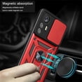 thumbnail image 6 of for Xiaomi Redmi Note 12S 4G Case with Slide Camera Cover for Men, Military Grade Drop Phone Cover Case with Rotate Ring Kickstand for Xiaomi Redmi Note 12S 4G SJ Red, 6 of 16