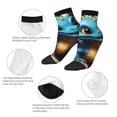 thumbnail image 5 of Rocae Adorable Blue Baby Dragon for Premium Adult Socks,Comfortable, Breathable, and Durable Socks, Perfect for Everyday Wear, 5 of 7