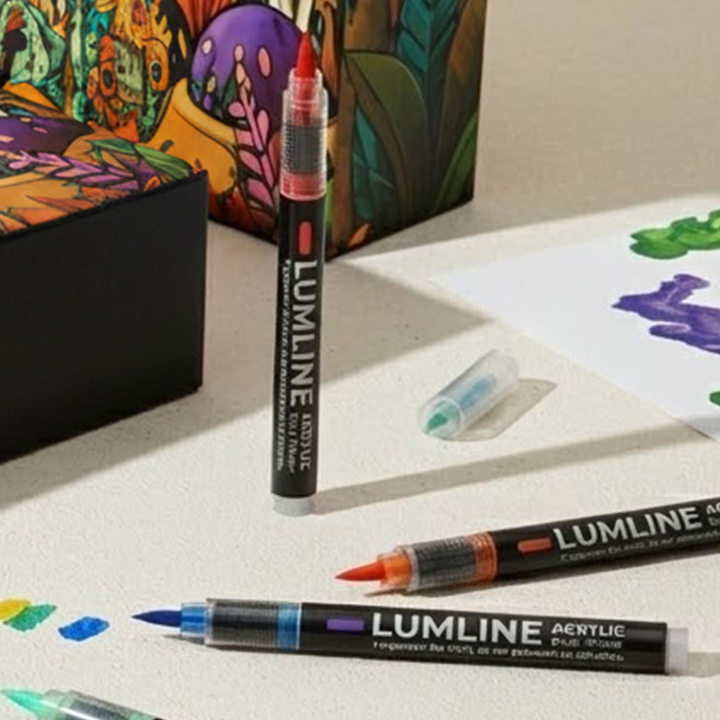 Acrylic Markers Safe Inks Smooth Writing Experience Gift Ready Bucket Packaging