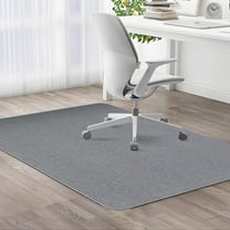 Office Chair Mat for Hardwood Floor, 48"x36" Computer Chair Rug, Under Desk Mat, Large Anti-Slip Floor Protector for Home Office, Light Grey