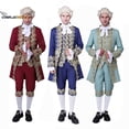 thumbnail image 2 of Traje de cosplay de caballero británico del siglo XVIII para hombre, traje victoriano renacentista Tudor, traje de María Antonieta, traje rococó para hombre, 2 of 5