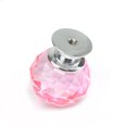 thumbnail image 2 of Poignée en Verre Cristal Poignée Sphérique pour Tiroir Poignée de Meuble à Trou Unique - Rose - 30mm, 2 of 8