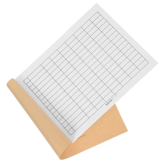 MLINS Business Ledger Inventory Record Keeping Book Blank Accounting Ledger Grid-Lined Notebook Grid Accounting Book for Office and Home