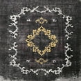thumbnail image 1 of Ahgly Company Indoor Square Traditional Charcoal Black Persian Area Rugs, 6' Square, 1 of 6
