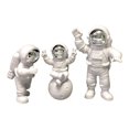 thumbnail image 1 of Figuras de astronauta creativas, miniaturas, astronauta, decoración coleccionable hecha a mano plata, 1 of 9