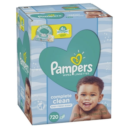 Pampers Baby Wipes Complete Clean Scented 10X Pop-Top Packs (Choose Your (Best Wipes For Newborns Uk)