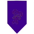 thumbnail image 1 of Candy Canes Rhinestone Bandana Purple Small, 1 of 1
