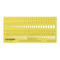 Traceease Designer Marquise & Baguette Diamond Gemstone Guide Jewelry Templates Drafting Tools Jewellery Designing Stencils