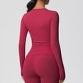 thumbnail image 6 of Cxenplz Womens Long Sleeves Shirt Basic Crew Neck Slim Fit Tees Casual Y2k Going Out Outfits Tight Fitted Clothes, 6 of 9