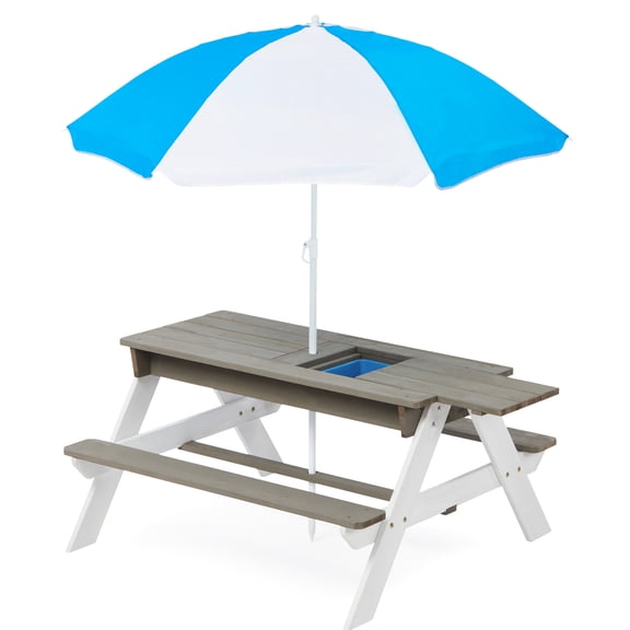 Kids Outdoor Activity Table | Convertible to Sand, Water, or Picnic Table | CPSC - Tested Cedar Wood | Quick Assembly in 20 - 25 Mins