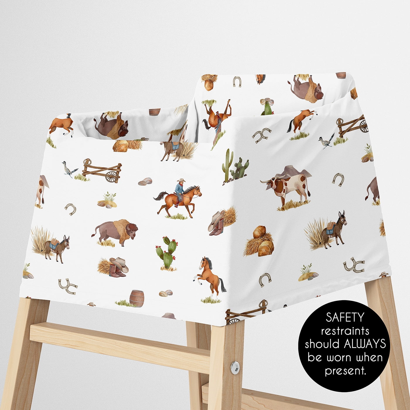Sweet Jojo Designs Country Western Boy Multi Use Baby Car Seat and Nursing Cover