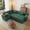 Green, variant on LLappuil 100" Sectional Sofa, Sectioanl Couch with Pull Out Sofa Bed, Corduroy Sofa Couch with Storage Chaise, Hidden Storage Armrest, Small Toptable, USB & Type-c Charging Port for Living Room Green