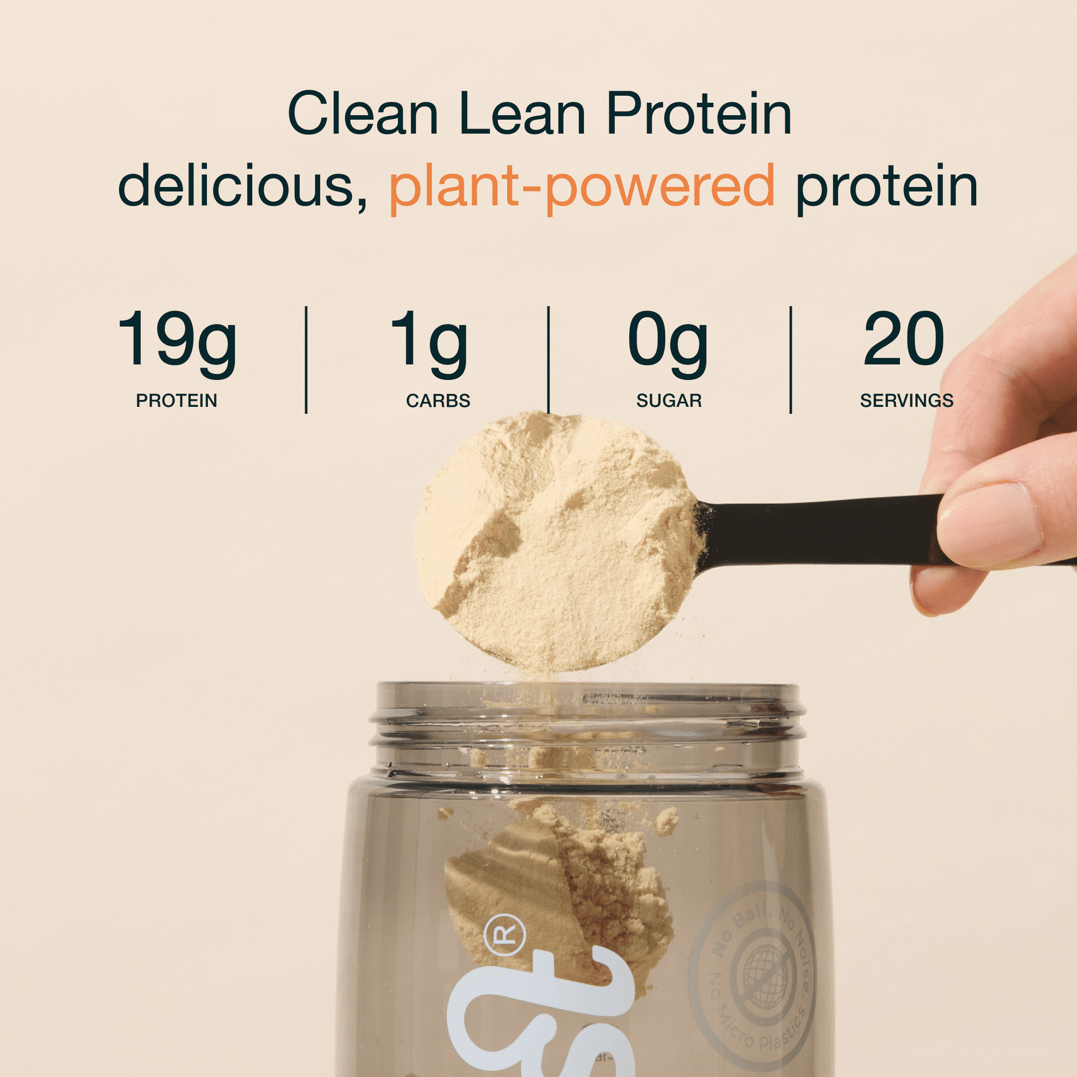Nuzest - Pea Protein Powder - Clean Lean Protein, Premium Vegan Plant Based, Dairy Free, Gluten Free, GMO Free, Salted Caramel, 20 Servings, 1.1 lb