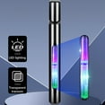thumbnail image 3 of Rechargeable Lighter Visible Window Colorful LED Alloy 2.83x1.57x0.43in Propane Gas Compact Safe for Candle BBQ Grill Kitchen Outdoor Gift, 3 of 5