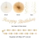 thumbnail image 3 of Decoraciones Para Fiestas De Cumpleaños Bohemias De Otoño, Color Champán, Dorado Y Beige, 21 Piezas De Pancarta Feliz Retro Neutral De Otoño Para Niña, Serpentinas De Papel De Melocotón Dulce, Farolil, 3 of 7