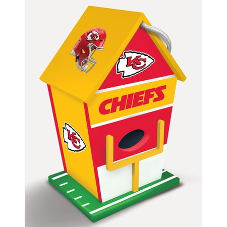 MasterPieces Officially Licensed NFL Kansas City Chiefs outdoor wood birdhouse!