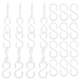 thumbnail image 1 of Artibetter 100 Ganchos De Plástico En Forma De S Para Cocina, Baño, Gancho Para Colgar En Maceta (Blanco), 1 of 5
