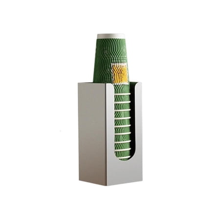 Ywmsfl Multiple Size Cup Dispenser Acrylic Storage Holder Compact Design Effortlessly Access For Water Coolers Spaces