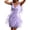 Purple, variant on Fesfesfes Women Gowns V Neck Solid Color Tassel Sleeveless Dress Short Skirt Clothes Sale