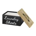 thumbnail image 3 of deevoka Laundry Container Laundry Beads Storage Decor Bin Rustic Dryer Sheet Dispenser Organizer Box Laundry Pod Holder, 3 of 9