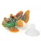 thumbnail image 1 of Acuario pecera de silicona segura, simulación luminosa, decoración de paisaje de pez rana, verde y naranja, 1 of 5