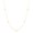 Yellow Gold, variant on Gold Station Necklace for Women Bezel CZ Plated 925 Sterling Silver