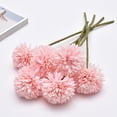 thumbnail image 2 of Bola de diente de león artificial de una sola cabeza, crisantemo, flor falsa, arreglo floral en maceta para sala de estar, decoración de boda, espina pequeña, 2 of 5