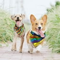 thumbnail image 6 of Pride Rainbow Dog Bandanas Reversible Large 2 Pack, LGBT Adjustable Triangle Holiday Scarves for Small Medium Large Extra Large Puppy Dogs Pets, 6 of 6