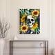 thumbnail image 4 of Kit de pintura al óleo de calavera en girasol por número imagen de dibujo sin marco DIY para niños FLhrweasw Nuevo, 4 of 9