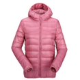 thumbnail image 1 of Women Plain Winter Warm Quilted Puffer Jacket Lightweight Padded Coat Outerwear, 1 of 2