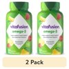(2 pack) vitafusion Omega-3 Gummy Vitamins, Berry Lemonade Flavor Heart Health Vitamins(1), 120 Count