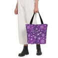 thumbnail image 5 of Sikiie Purple Snowflakes Shoulder Bag Casual Hobo Crossbody Tote Bag for Women and Men Large Purse Messenger Bag Travel Work, 5 of 6