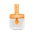 thumbnail image 1 of Caja de condimentos para tarro de especias con organizador de cucharas, tapa hermética, dispensador transparente, tazón de azúcar para pimienta, Naranja, 1 of 8