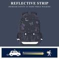 thumbnail image 5 of FORMRS Unisex School Backpack 17" Student Travel Bag with Laptop Compartment, Gothic Floral Print, 5 of 7
