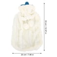 thumbnail image 2 of AURARMLET furry hot water bottle bag White Rubber for Comfort 1Pack, 2 of 5