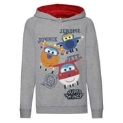 Super Wings Toddler Boys Jerome Donnie And Jett Character Hoodie